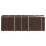 Brauner Gartenschuppen aus verzinktem Stahl, 191 x 555 x 198 cm von vidaXL, Schuppen - Ref: Foro24-3188269, Preis: 698,44 €, ...
