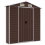 Brown galvanized steel garden shed 191x555x198 cm by vidaXL, Sheds - Ref: Foro24-3188269, Price: 762,13 €, Discount: %