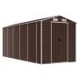 Gartenhaus aus verzinktem Stahl in Braun 191x470x198 cm von vidaXL, Schuppen - Ref: Foro24-3188268, Preis: 647,96 €, Rabatt: %