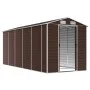 Gartenhaus aus verzinktem Stahl in Braun 191x470x198 cm von vidaXL, Schuppen - Ref: Foro24-3188268, Preis: 647,96 €, Rabatt: %