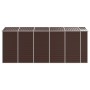 Cobertizo de jardín acero galvanizado marrón 191x470x198 cm de vidaXL, Cobertizos - Ref: Foro24-3188268, Precio: 658,40 €, De...