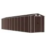 Brown galvanized steel garden shed 191x895x198 cm by vidaXL, Sheds - Ref: Foro24-3188273, Price: 987,49 €, Discount: %