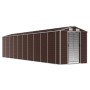 Cobertizo de jardín acero galvanizado marrón 191x895x198 cm de vidaXL, Cobertizos - Ref: Foro24-3188273, Precio: 1,00 €, Desc...