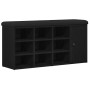 Banco para zapatos Negro 100 x 30 x 48 cm Madera contrachapada