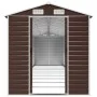 Brauner Gartenschuppen aus verzinktem Stahl, 191 x 895 x 198 cm von vidaXL, Schuppen - Ref: Foro24-3188273, Preis: 980,78 €, ...