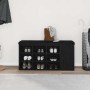 Banco para zapatos Negro 100 x 30 x 48 cm Madera contrachapada