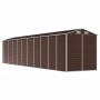 Cobertizo de jardín acero galvanizado marrón 191x895x198 cm de vidaXL, Cobertizos - Ref: Foro24-3188273, Precio: 1,00 €, Desc...
