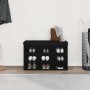 Banco para zapatos Negro 80 x 30 x 48 cm Madera contrachapada