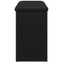Banco para zapatos Negro 80 x 30 x 48 cm Madera contrachapada