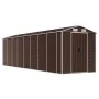 Cobertizo de jardín acero galvanizado marrón 191x725x198 cm de vidaXL, Cobertizos - Ref: Foro24-3188271, Precio: 842,96 €, De...