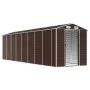 Cobertizo de jardín acero galvanizado marrón 191x725x198 cm de vidaXL, Cobertizos - Ref: Foro24-3188271, Precio: 842,96 €, De...