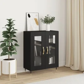 Schwarzes Sideboard aus Holzwerkstoff, 69,5 x 34 x 90 cm von vidaXL, Sideboards - Ref: Foro24-827765, Preis: 83,62 €, Rabatt: %