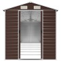 Brown galvanized steel garden shed 191x725x198 cm by vidaXL, Sheds - Ref: Foro24-3188271, Price: 891,78 €, Discount: %