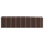 Brown galvanized steel garden shed 191x725x198 cm by vidaXL, Sheds - Ref: Foro24-3188271, Price: 891,78 €, Discount: %