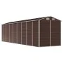 Cobertizo de jardín acero galvanizado marrón 191x725x198 cm de vidaXL, Cobertizos - Ref: Foro24-3188271, Precio: 842,96 €, De...