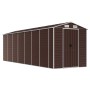 Brown galvanized steel garden shed 191x640x198 cm by vidaXL, Sheds - Ref: Foro24-3188270, Price: 811,34 €, Discount: %