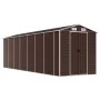 Cobertizo de jardín acero galvanizado marrón 191x640x198 cm de vidaXL, Cobertizos - Ref: Foro24-3188270, Precio: 770,67 €, De...