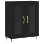 Black engineered wood sideboard 69.5x34x90 cm by vidaXL, Sideboards - Ref: Foro24-827765, Price: 90,45 €, Discount: %