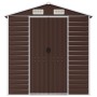 Brown galvanized steel garden shed 191x640x198 cm by vidaXL, Sheds - Ref: Foro24-3188270, Price: 811,34 €, Discount: %