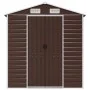 Cobertizo de jardín acero galvanizado marrón 191x640x198 cm de vidaXL, Cobertizos - Ref: Foro24-3188270, Precio: 770,67 €, De...