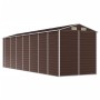 Brown galvanized steel garden shed 191x640x198 cm by vidaXL, Sheds - Ref: Foro24-3188270, Price: 811,34 €, Discount: %