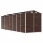 Cobertizo de jardín acero galvanizado marrón 191x640x198 cm de vidaXL, Cobertizos - Ref: Foro24-3188270, Precio: 770,67 €, De...