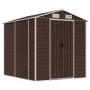 Cobertizo de jardín acero galvanizado marrón 191x215x198 cm by vidaXL, Sheds - Ref: Foro24-3188265, Price: 328,77 €, Discount: %
