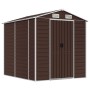 Gartenhaus aus braunem feuerverzinktem Stahl 191x215x198 cm von vidaXL, Schuppen - Ref: Foro24-3188265, Preis: 348,84 €, Raba...