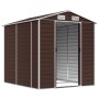 Gartenhaus aus braunem feuerverzinktem Stahl 191x215x198 cm von vidaXL, Schuppen - Ref: Foro24-3188265, Preis: 348,84 €, Raba...