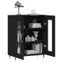 Black engineered wood sideboard 69.5x34x90 cm by vidaXL, Sideboards - Ref: Foro24-827765, Price: 90,45 €, Discount: %