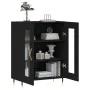 Black engineered wood sideboard 69.5x34x90 cm by vidaXL, Sideboards - Ref: Foro24-827765, Price: 83,62 €, Discount: %