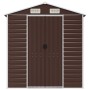 Gartenhaus aus braunem feuerverzinktem Stahl 191x215x198 cm von vidaXL, Schuppen - Ref: Foro24-3188265, Preis: 348,84 €, Raba...