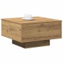Mesa de Café Roble artisan 55 x 55 x 31 cm Madera contrachapada