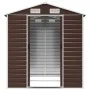 Cobertizo de jardín acero galvanizado marrón 191x215x198 cm by vidaXL, Sheds - Ref: Foro24-3188265, Price: 328,77 €, Discount: %