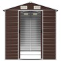 Gartenhaus aus braunem feuerverzinktem Stahl 191x215x198 cm von vidaXL, Schuppen - Ref: Foro24-3188265, Preis: 348,84 €, Raba...