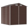Gartenhaus aus braunem feuerverzinktem Stahl 191x215x198 cm von vidaXL, Schuppen - Ref: Foro24-3188265, Preis: 348,84 €, Raba...