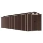 Brauner Gartenschuppen aus verzinktem Stahl, 191 x 810 x 198 cm von vidaXL, Schuppen - Ref: Foro24-3188272, Preis: 909,13 €, ...