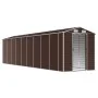 Brauner Gartenschuppen aus verzinktem Stahl, 191 x 810 x 198 cm von vidaXL, Schuppen - Ref: Foro24-3188272, Preis: 909,13 €, ...