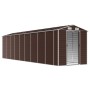 Brown galvanized steel garden shed 191x810x198 cm by vidaXL, Sheds - Ref: Foro24-3188272, Price: 962,65 €, Discount: %