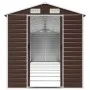 Brauner Gartenschuppen aus verzinktem Stahl, 191 x 810 x 198 cm von vidaXL, Schuppen - Ref: Foro24-3188272, Preis: 909,13 €, ...