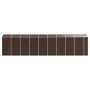 Brauner Gartenschuppen aus verzinktem Stahl, 191 x 810 x 198 cm von vidaXL, Schuppen - Ref: Foro24-3188272, Preis: 909,13 €, ...