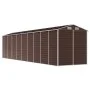 Brauner Gartenschuppen aus verzinktem Stahl, 191 x 810 x 198 cm von vidaXL, Schuppen - Ref: Foro24-3188272, Preis: 909,13 €, ...
