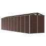 Brown galvanized steel garden shed 191x810x198 cm by vidaXL, Sheds - Ref: Foro24-3188272, Price: 962,65 €, Discount: %