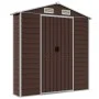 Brauner Gartenschuppen aus verzinktem Stahl, 191 x 810 x 198 cm von vidaXL, Schuppen - Ref: Foro24-3188272, Preis: 909,13 €, ...