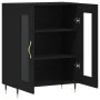 Black engineered wood sideboard 69.5x34x90 cm by vidaXL, Sideboards - Ref: Foro24-827765, Price: 83,62 €, Discount: %