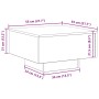 Mesa de Café Madera Vieja 55 x 55 x 31 cm Madera contrachapada