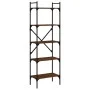 5-shelf bookcase in brown oak wood 56x31.5x174 cm by vidaXL, Bookcases and shelves - Ref: Foro24-833347, Price: 58,67 €, Disc...