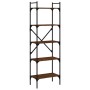 Bücherregal mit 5 Regalen aus braunem Eichenholz, 56 x 31,5 x 174 cm von vidaXL, Bücherregale und Regale - Ref: Foro24-833347...
