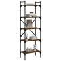 Librería de 5 estantes madera marrón roble 56x31,5x174 cm de vidaXL, Librerías y estanterías - Ref: Foro24-833347, Precio: 59...