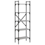 Bücherregal mit 5 Regalen aus grauem Sonoma-Holz 56x31,5x174 cm von vidaXL, Bücherregale und Regale - Ref: Foro24-833346, Pre...